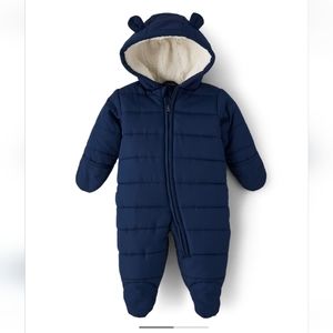 NWT CHILDREN’S PLACE BABY BOY BEAR SNOWSUIT